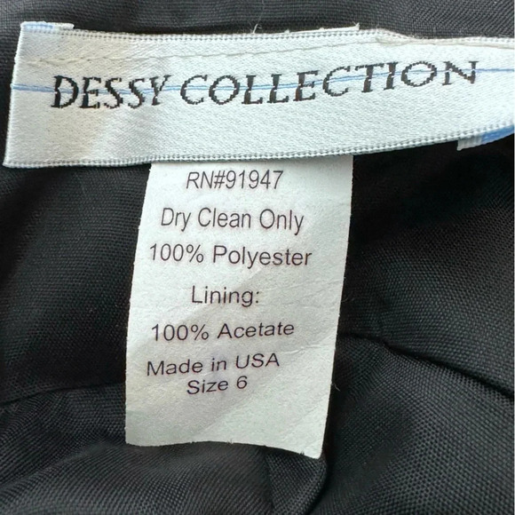 Strapless Little Black Dress by Dessy Collection size 6 Fully lined - Picture 8 of 9